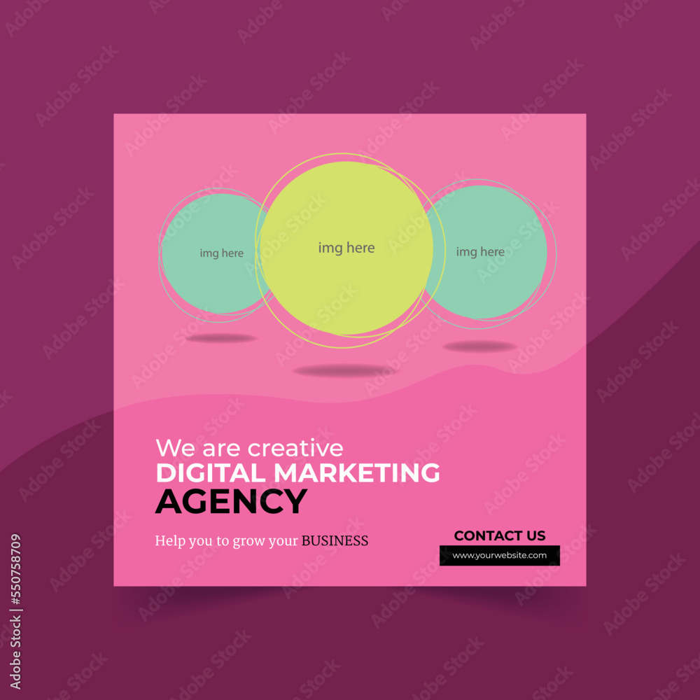 Digital Marketing Agency Corporate Social Media Banner Post