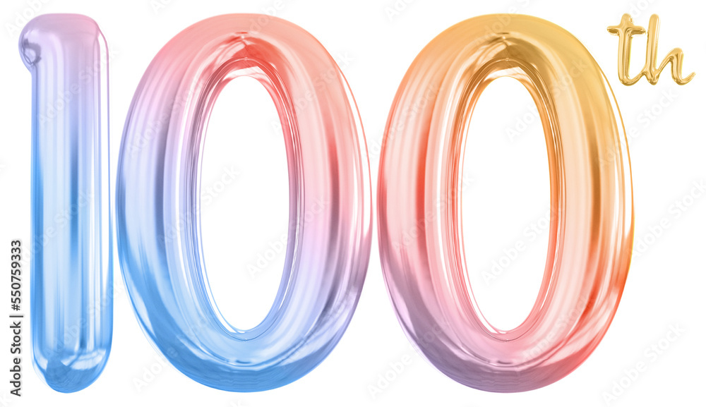 anniversary 100th number gradient anniversary 100th number gradient