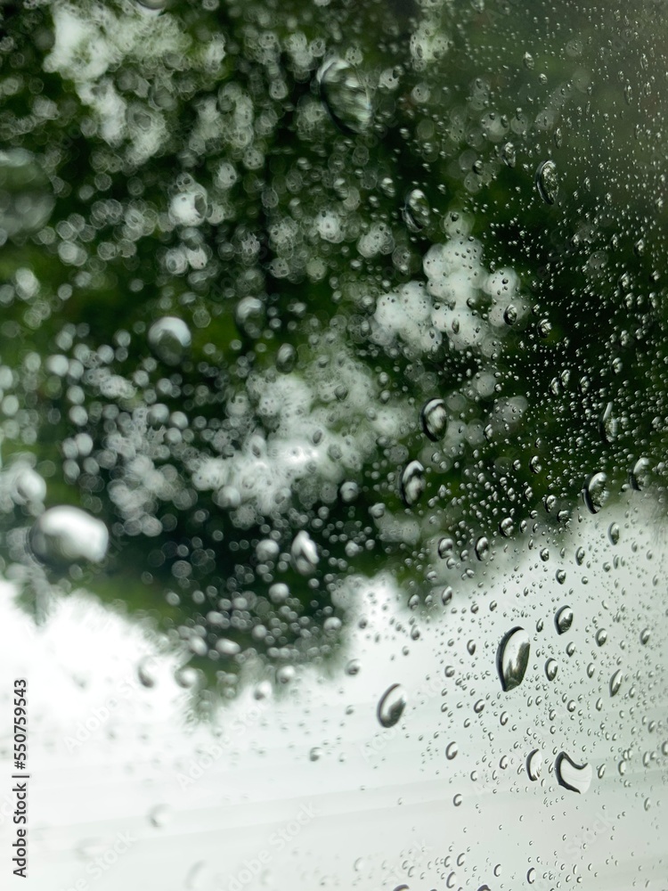 water drops on the clear window water drops on the clear window