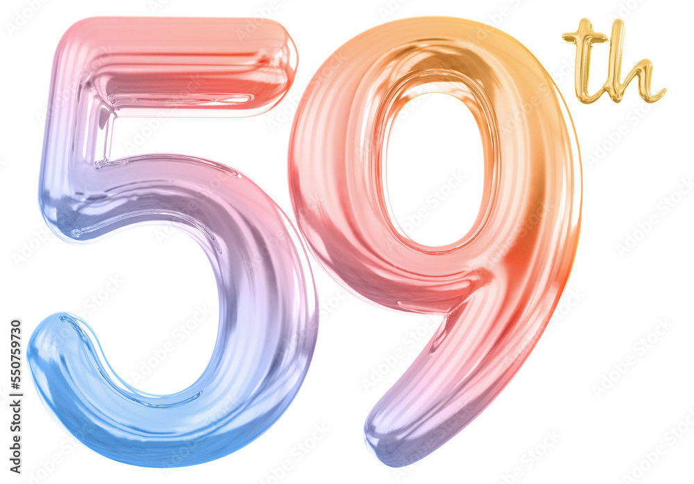 anniversary 59th number gradient anniversary 59th number gradient