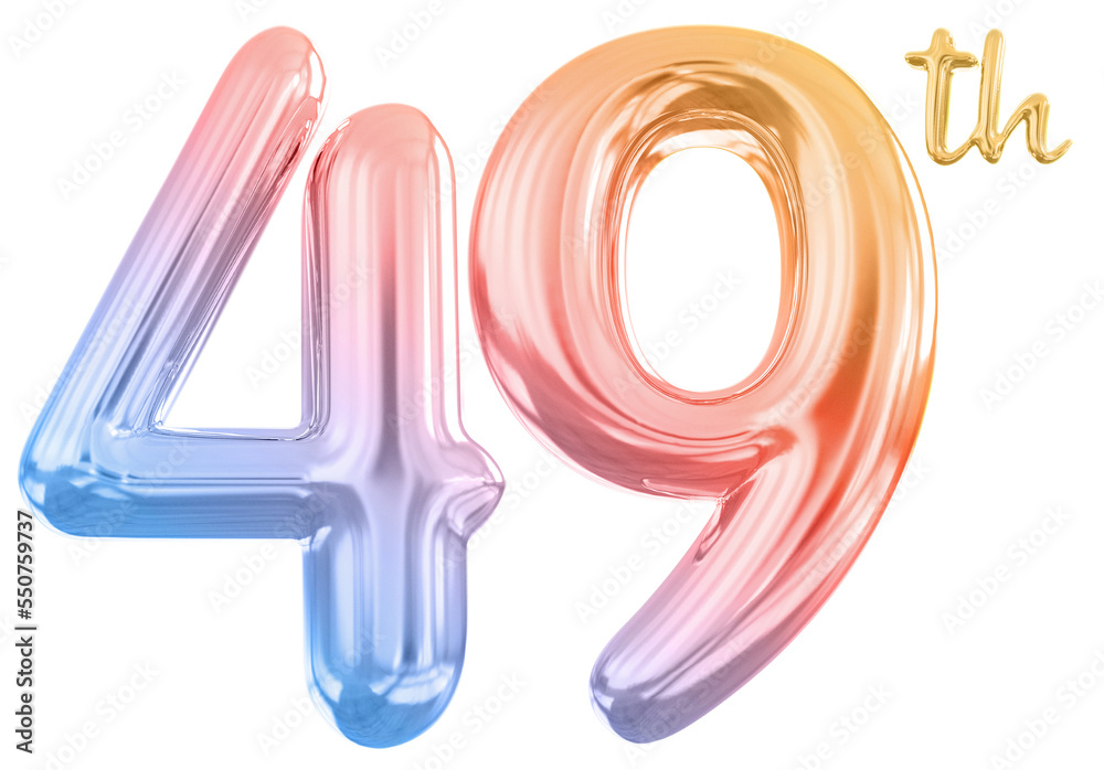 anniversary 49th number gradient anniversary 49th number gradient