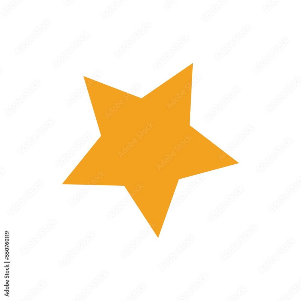 Star icon vector isolated on white background. Star icon vector isolated on white background.
