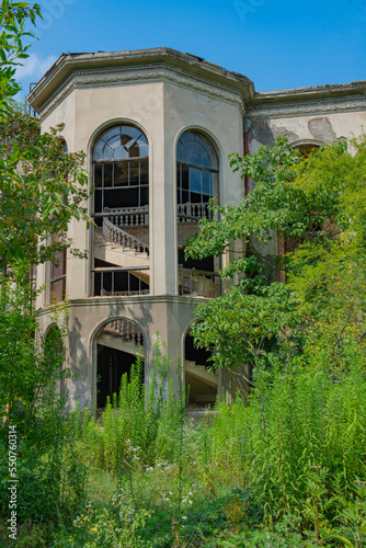 Ruins of a planted building in Georgia photo