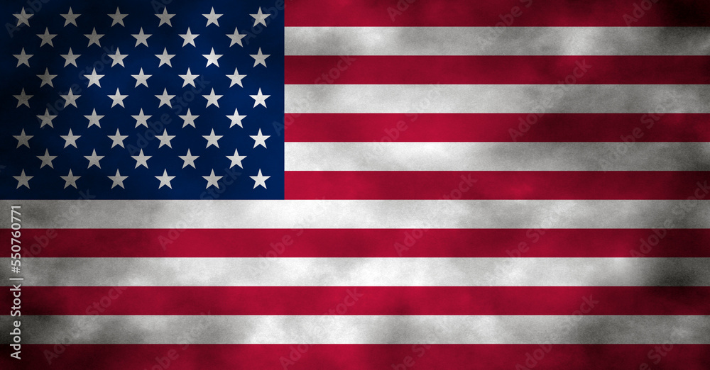 Naklejka premium Flag of the United States of America with dramatic texture.