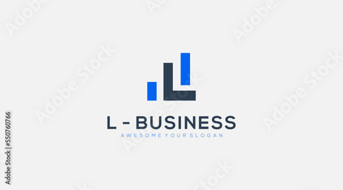 Initial Letter L logo icon Business design vector