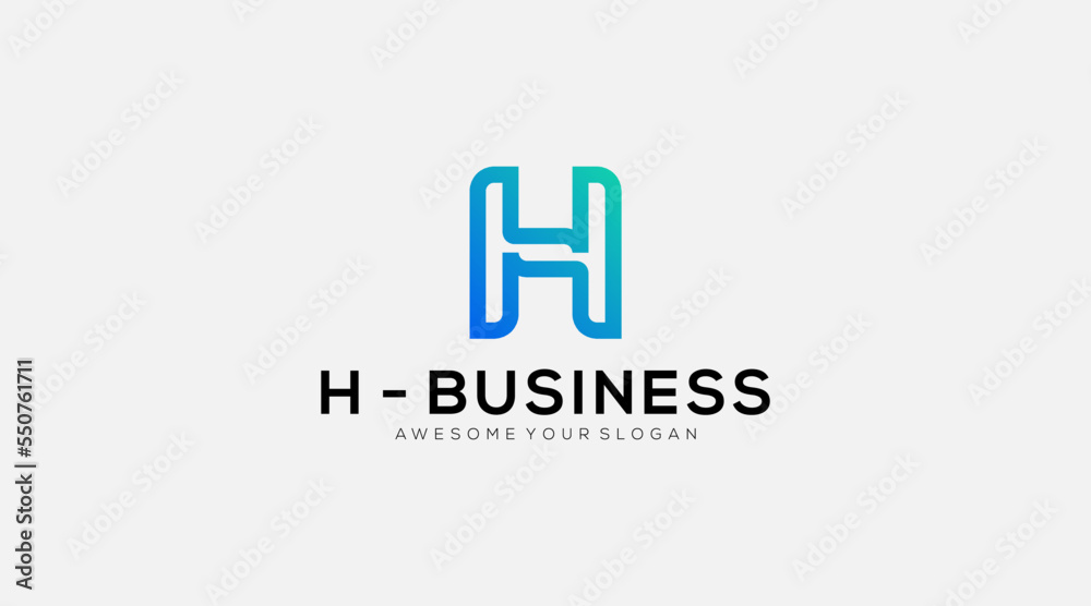 Letter H initial Business Logo design vector template Letter H initial Business Logo design vector template
