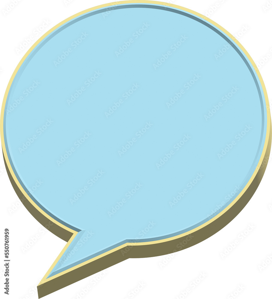 Speech bubble 3D