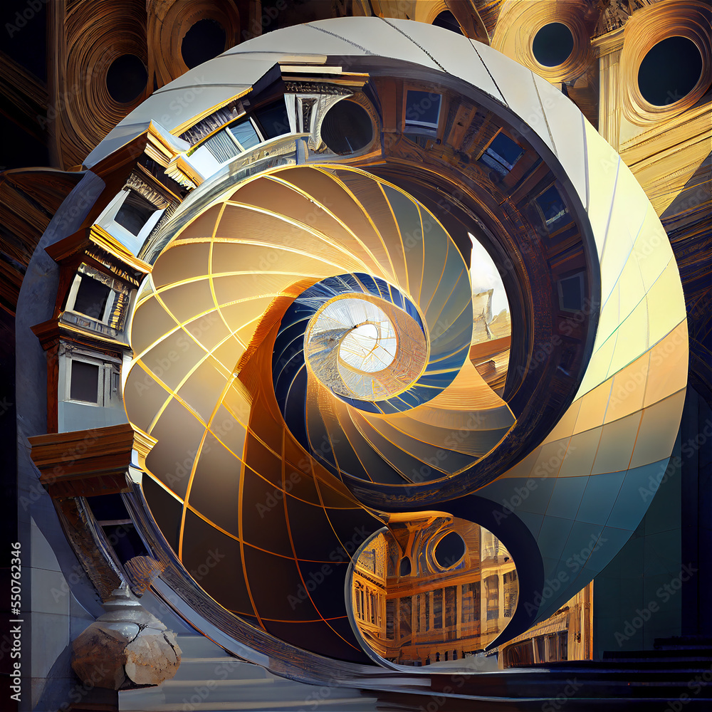 Fototapeta premium Architecture Golden ratio