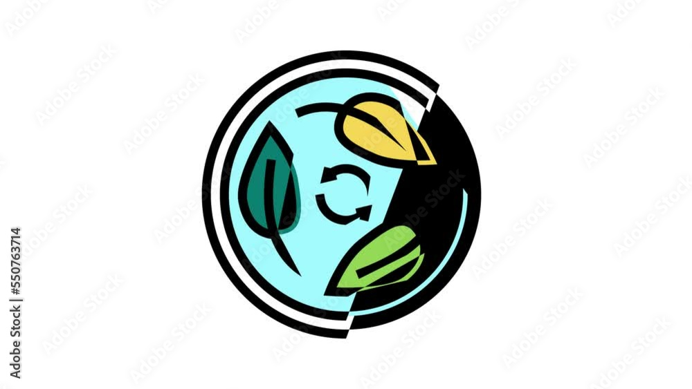 biodegradable cosmetic color icon animation biodegradable cosmetic color icon animation