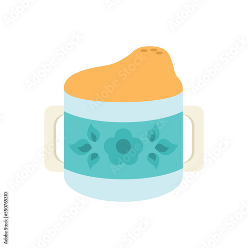 Baby drinker on a white background. Vector illustration.