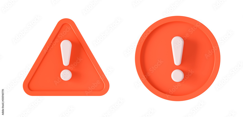 Symbol icon for error or disable warning, check button, mobile application icon 3D rendering Symbol icon for error or disable warning, check button, mobile application icon 3D rendering