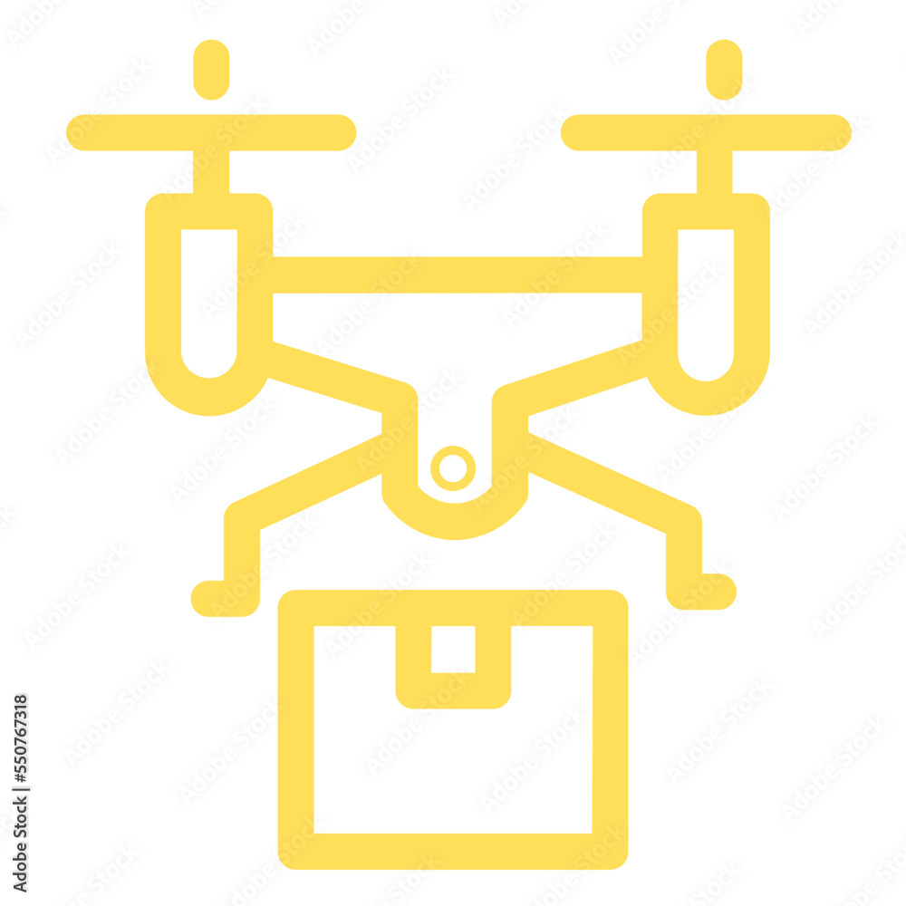 Box Delivery Drone Package