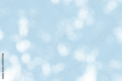 Abstract light blue blur bokeh for background, light blur on high light blue gradient abstract background in central design for presentation. © pla
