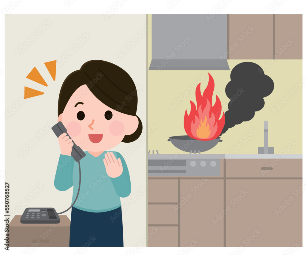 コンロの火を消す イラスト | 無料イラスト ガスコンロの火 – EGGHM