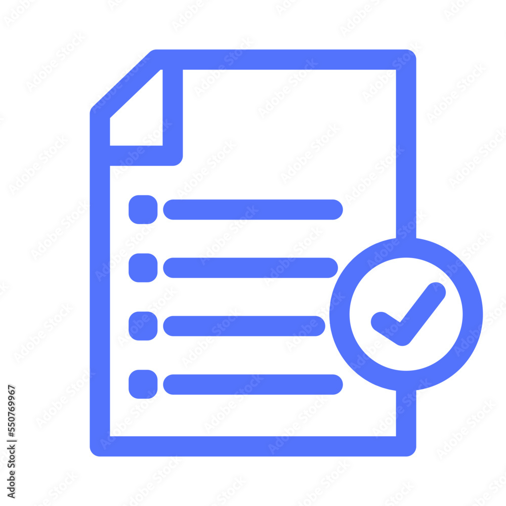 Check Document File List Icon Check Document File List Icon