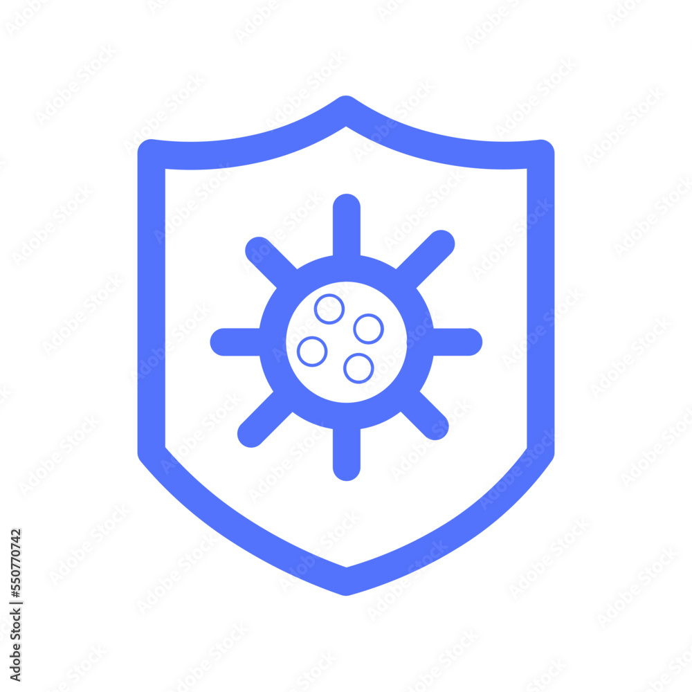 Covid Coronavirus Protection Shield Security Icon Covid Coronavirus Protection Shield Security Icon