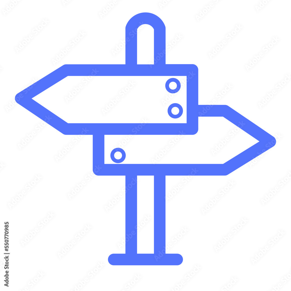 Direction Road Sign Icon Direction Road Sign Icon
