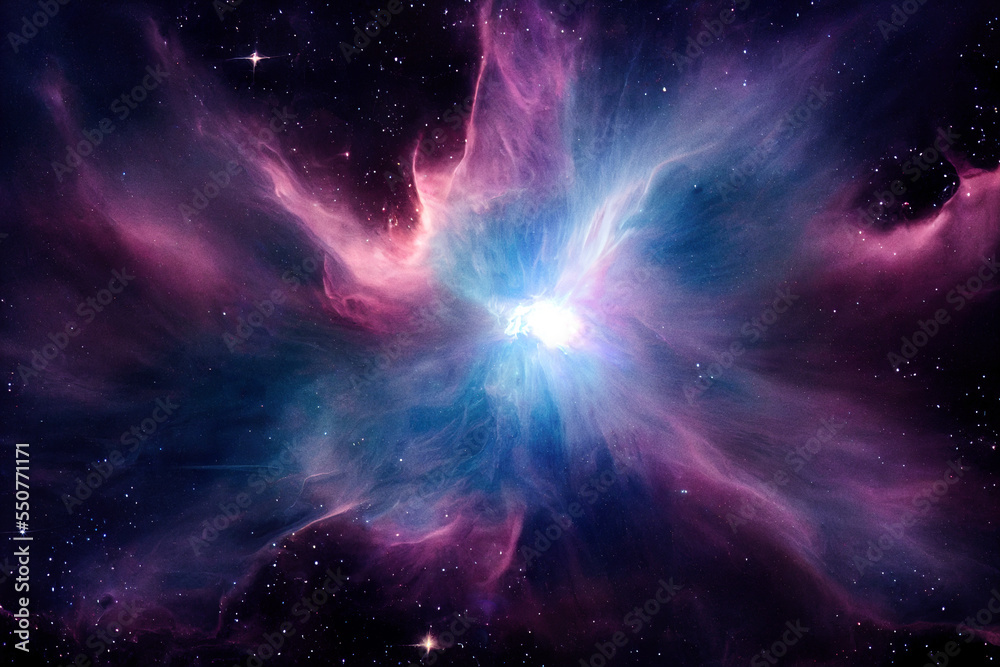 New galaxy formation.
Digitally generated AI image New galaxy formation.
Digitally generated AI image