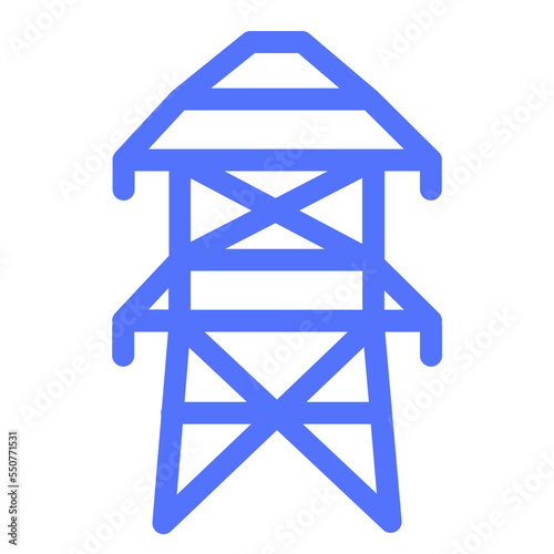 Electric Electricity Energy Mast Pylon Icon