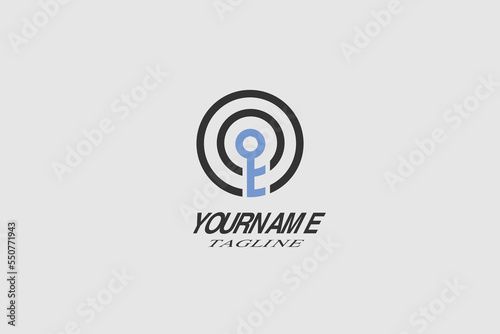hotspot signal logo and lock symbol
