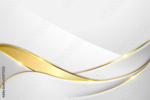 luxury background design.Gold curve line element background.Free space for text.