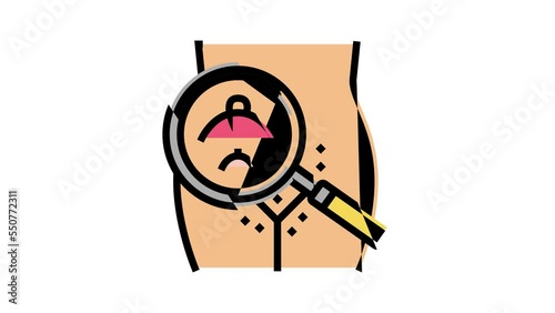 pubic hair color icon animation photo