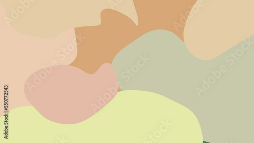 Seamless pastel color gradation background swaying like waves. Loop animation
