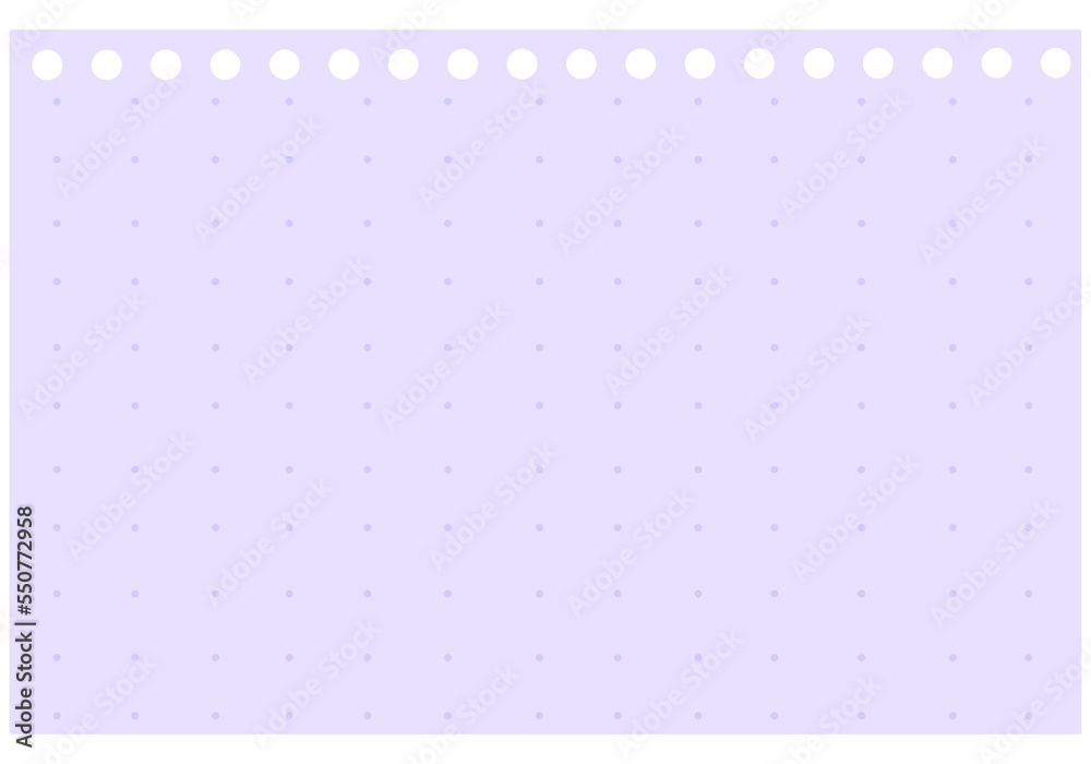 Punched Dotted Note Paper Punched Dotted Note Paper