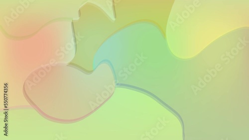 Seamless pastel color gradation background swaying like waves. Loop animation