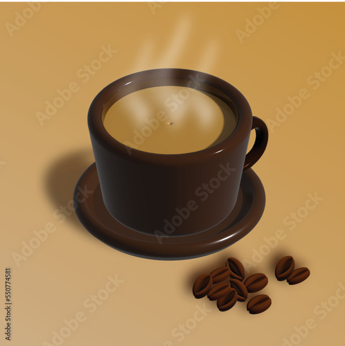 Cup of coffee 3d Design