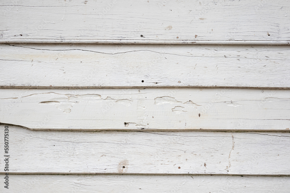 Fototapeta premium old white wood planks surface texture background
