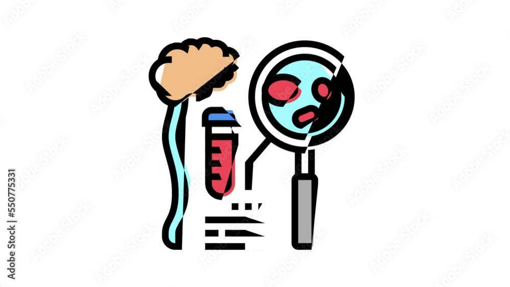 diamond-blackfan anemia health problem color icon animation diamond-blackfan anemia health problem color icon animation
