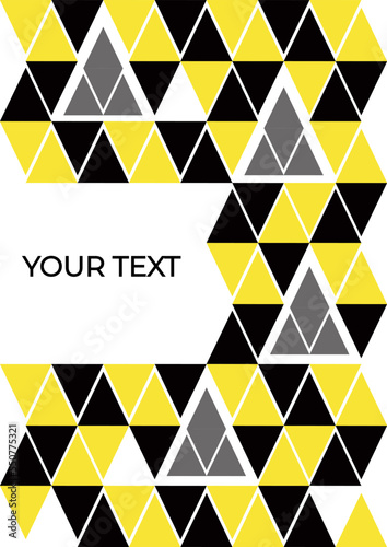 Abstract background for postcards, posters, flyers, invitations with geometric shapes, triangles. Modern, fashionable style, with Place for text.