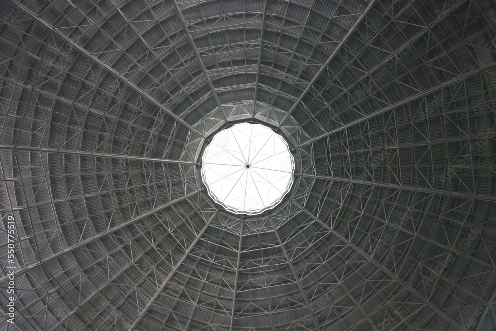 Obraz premium Symmetrical domed ceiling of an establishment