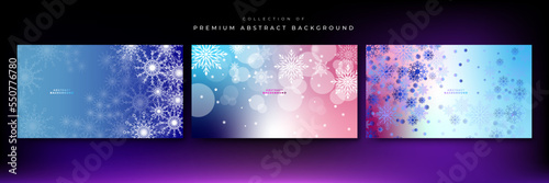 christmas background with snowflake winter snow border vector illustration for greeting card, wallpaper, banner, happy holiday, new year, and party invitation