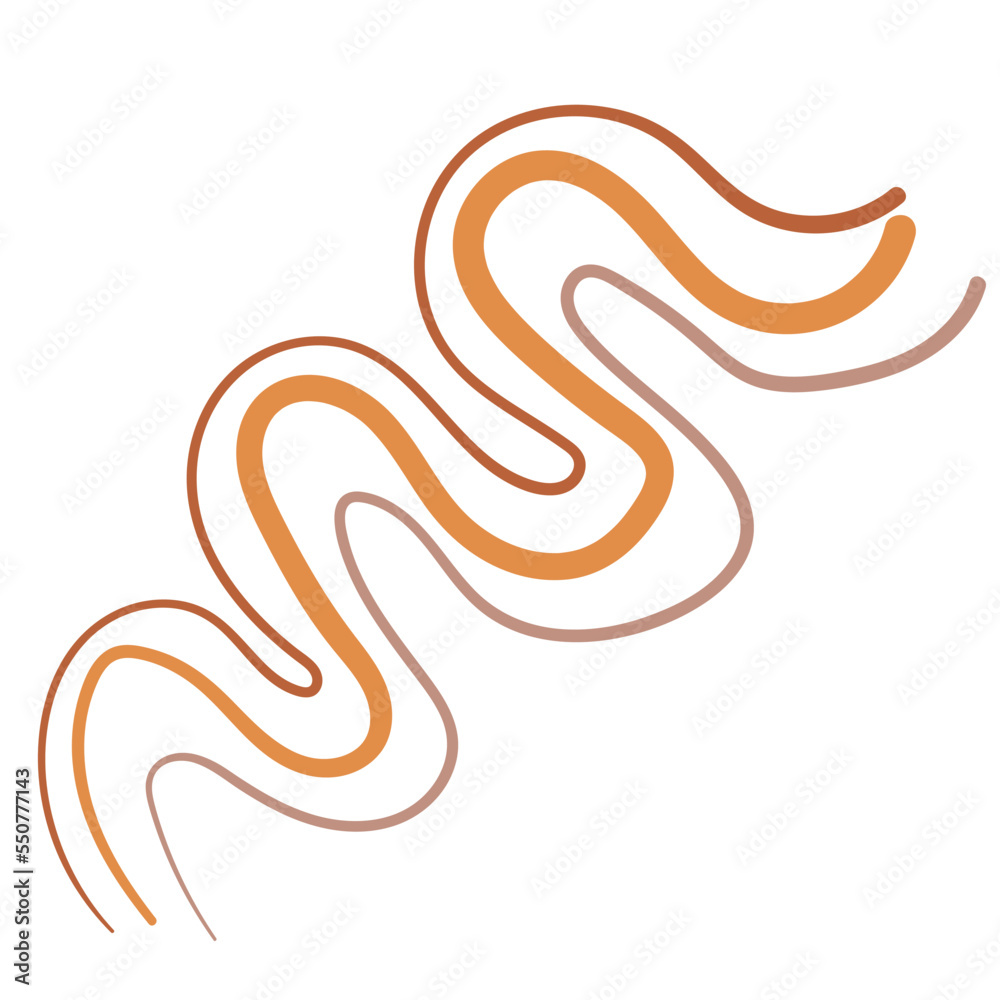 Abstract Brush Line Shape