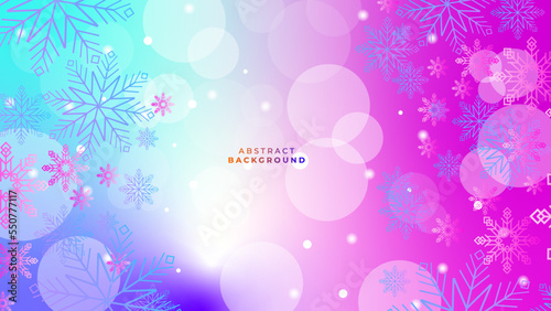 christmas background with snowflake winter snow border vector illustration for greeting card  wallpaper  banner  happy holiday  new year  and party invitation