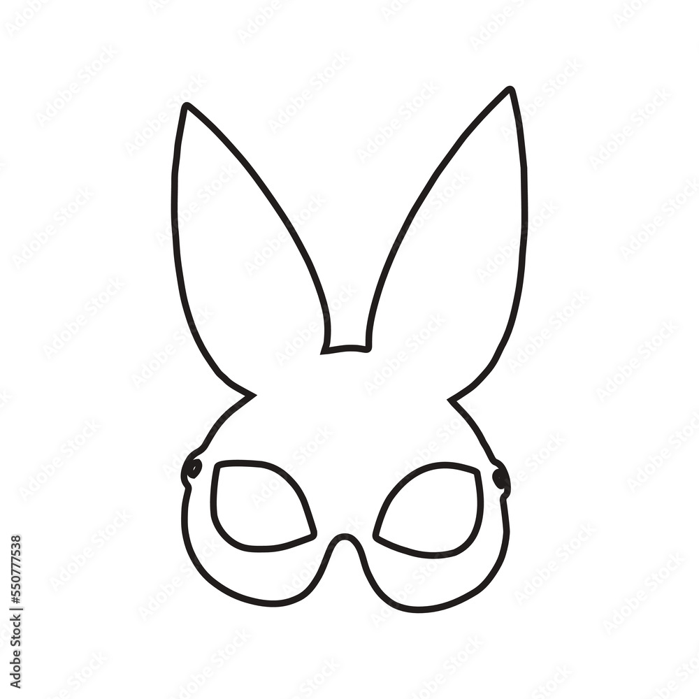 Mask for erotic games. Illustration of sex toy. Erotic object. Mask for erotic games. Illustration of sex toy. Erotic object.