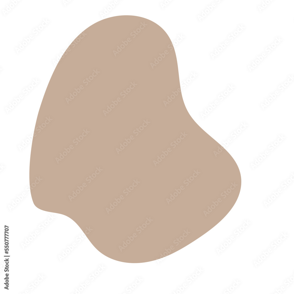 Pastel Brown Abstract Blob Shape Pastel Brown Abstract Blob Shape