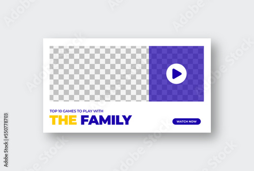 Online business youtube thumbnail template or product review video thumbnail
