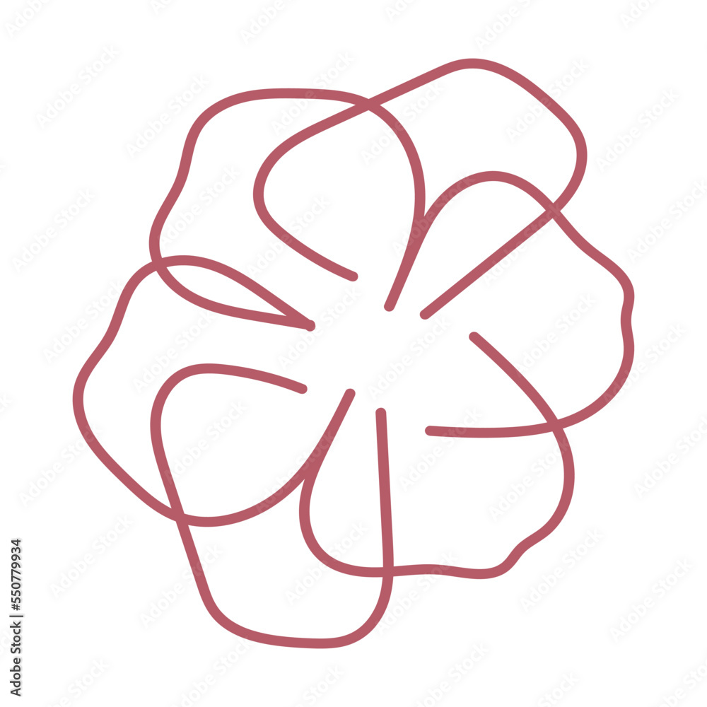 Abstract Flower Line Element Abstract Flower Line Element