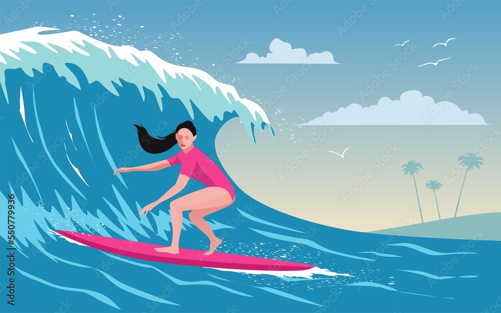 surfing woman the wave surfing woman the wave