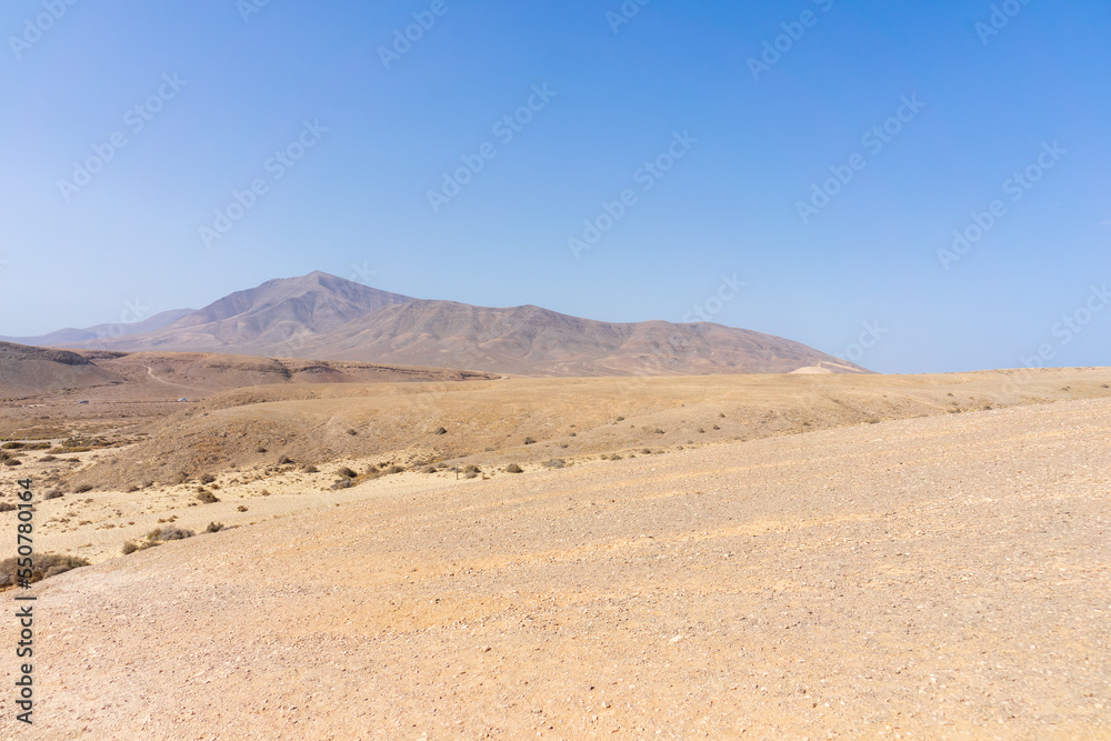 Natural landscape of Lanzarote. Canary Islands. Spain.