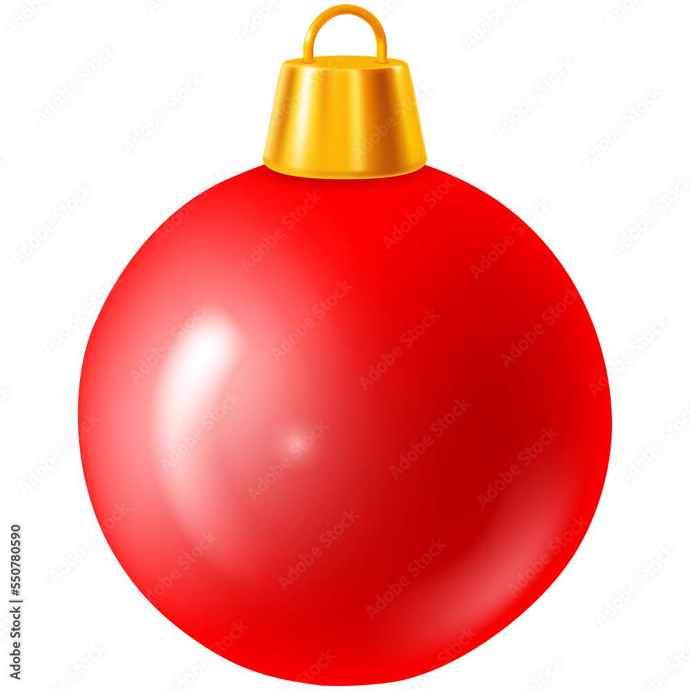 Red Christmas glass toy or ball with gold mount illustration on transparent background
Red Christmas glass toy or ball with gold mount illustration on transparent background