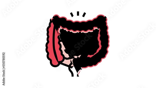 gastrocolic reflex color icon animation photo