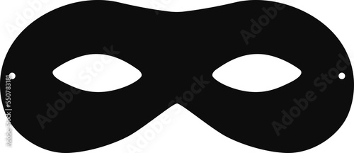 High quality black eye mask isolated