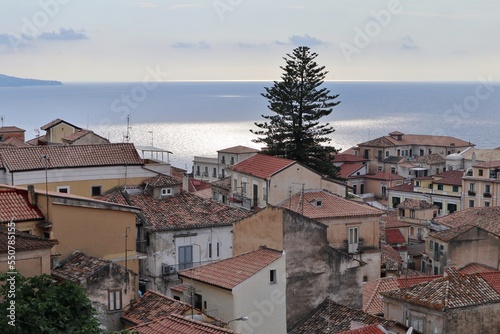 Pizzo - Panorama del borgo da Via Salomone di pomeriggio