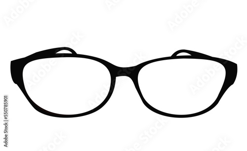 glasses isolated on white background