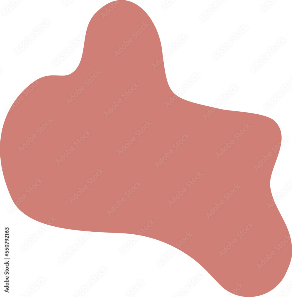 Abstract organic shape vector illustration. Minimalistic liquid form, organic stain or geometric spot for modern abstract design or trendy fashion pattern Abstract organic shape vector illustration. Minimalistic liquid form, organic stain or geometric spot for modern abstract design or trendy fashion pattern