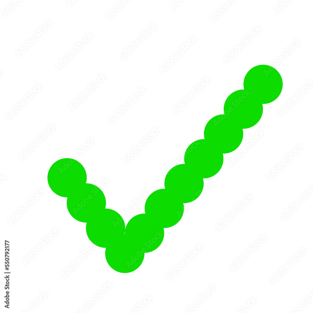 Obraz premium Green Approval Check Mark